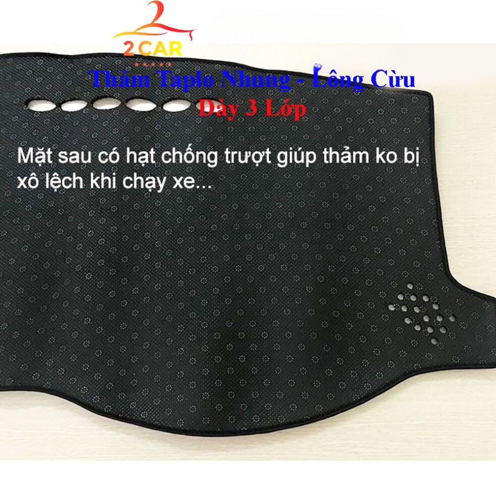 Thảm taplo xe Ford Territory 2022, 2023, 2024, 2025 chất liệu nhung lông cừu màu đen cao cấp chống nắng nóng hiệu quả
