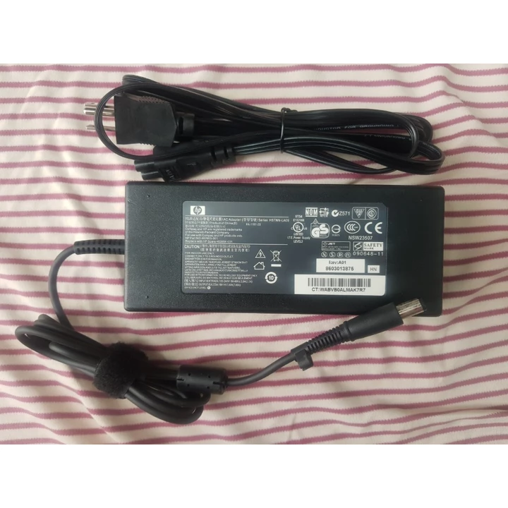 Sạc zin laptop HP 150w (19v-7,89A) đầu kim to | sạc zin theo máy laptop | sạc laptop hp 8560w - 8570w