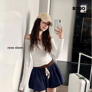 Áo Thun Tay Dài Trễ Vai Borip Dáng Dài Ôm Body, Áo Thun Nữ Tay Dài Kiểu Sexy Chất Borip TD05 RYSO