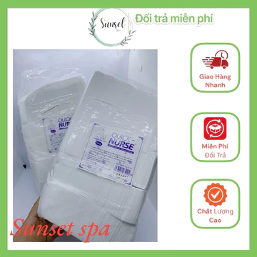 Bông Gòn Cắt Sẵn Quick Nurse 6x6 Cm ( Bịch 500 gram) - Bông Y Tế Cắt Sẵn QuickNurse