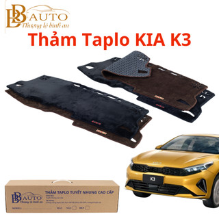 Thảm taplo ô tô KIA K3 đời 2015 - 2018, 2021- 2025 chất liệu tuyết nhung cao cấp bảo vệ, trang trí taplo ô tô