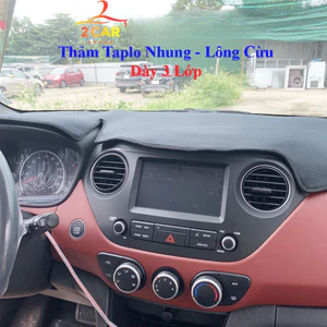 Thảm taplo chống nóng nhung lông cừu xe Kia Seltos 2020-2025