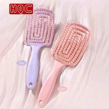 Lược Chải Tóc, Lược gội đầu, Lược xoắn Mát Xa Da Đầu Hình Tròn Tiện Dụng HQC100
