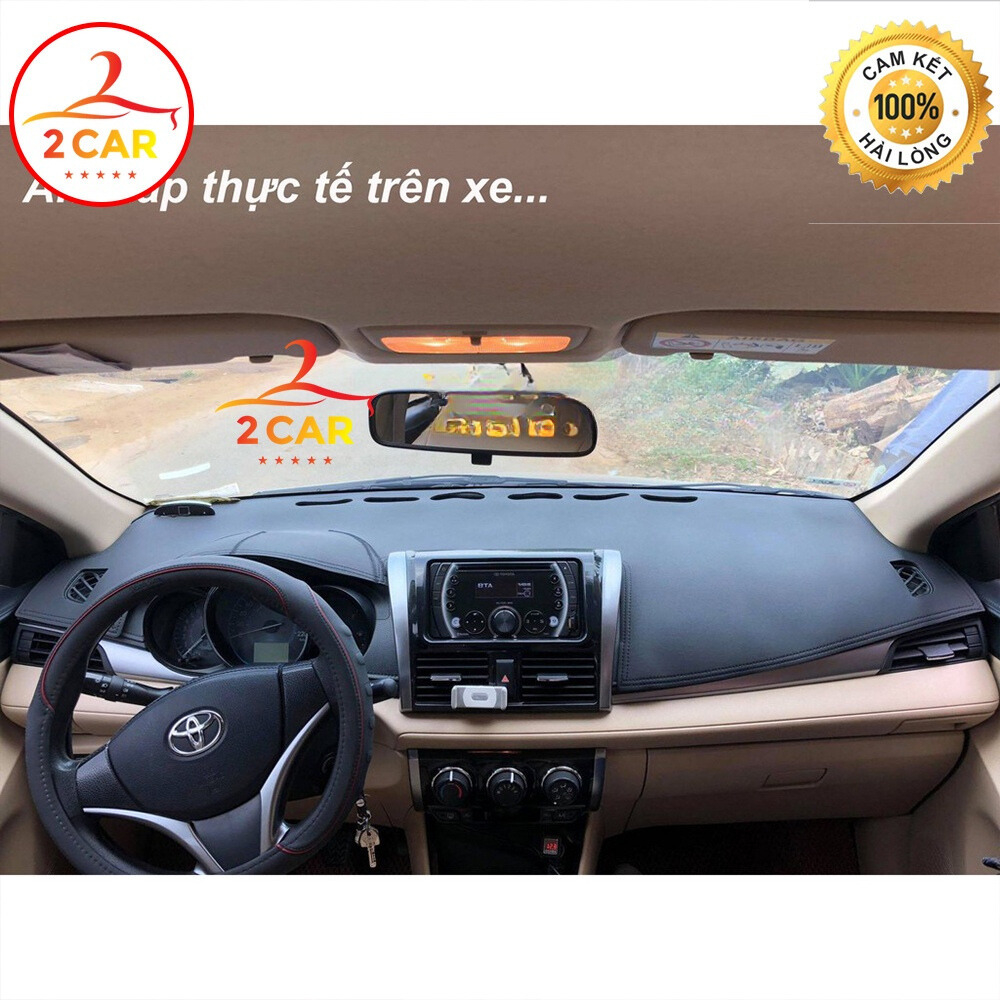Thảm taplo da carbon xe Vinfast Vfe34, e34/Nerio Green 2022-2025 chống nóng tốt, chống trơn trượt, vừa khít theo xe, vân