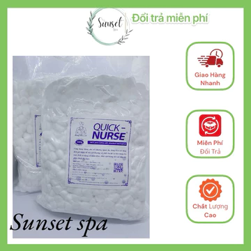 Bông Gòn Viên Bảo Thạch (500g) - Bông Viên Đa Năng Bảo Thạch - Bông Viên Nhét Tai
