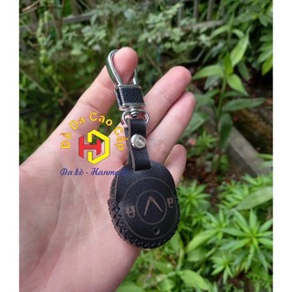 Bao da chìa khoá xe điện Vinfast remote Klara, ốp khoá chống chộm vinfast klara bằng da bò thật