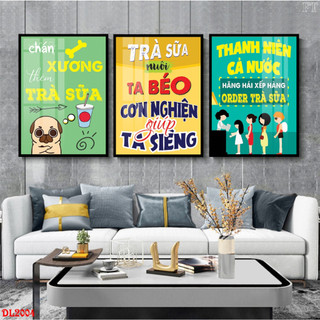 Tranh Laminate Tráng Gương - Tranh Slogan Treo Tường Trang Trí Văn Phòng, Phòng Làm Việc Tạo Động Lực Bộ 3 Tấm (50x70cm)