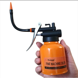 Bình Châm Nhớt Vịt Dầu 250ml Hãng KAPUSI Japan bằng thép không rỉ, vòi dẻo chỉnh hướng, Bh 12 tháng