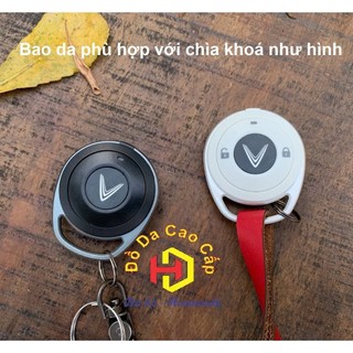 Bao da chìa khóa cơ xe điện Vinfast Klara, Felix, Feliz, A2....da bò thật mẫu thiết kế mới nhất