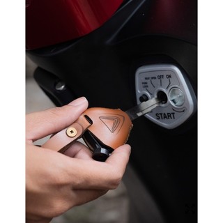 Bao chìa khóa xe điện vinfast Evo 200, Klara, Felix da bò thật, ốp da xe xe điện Vinfast