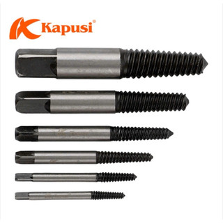 Bộ tháo bu lông ốc vít gãy 6 cây K-3688 (3-22mm) hãng Kapusi, Bh 12 tháng, Xử lý bu lông gãy chìm, ốc vít han, toét đầu