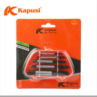Bộ taro ren ngược nhổ ốc gãy 5 chi tiết từ 3-18mm hãng KAPUSI K-3687