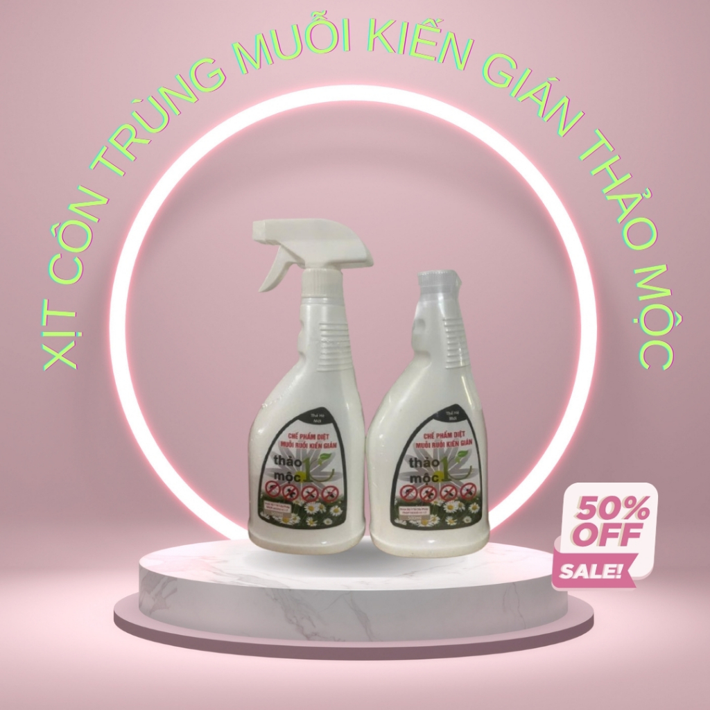Bình Xịt Diệt Muỗi Kiến Gián Mối Sinh Học THẢO MỘC 10S Chai 500ml ...