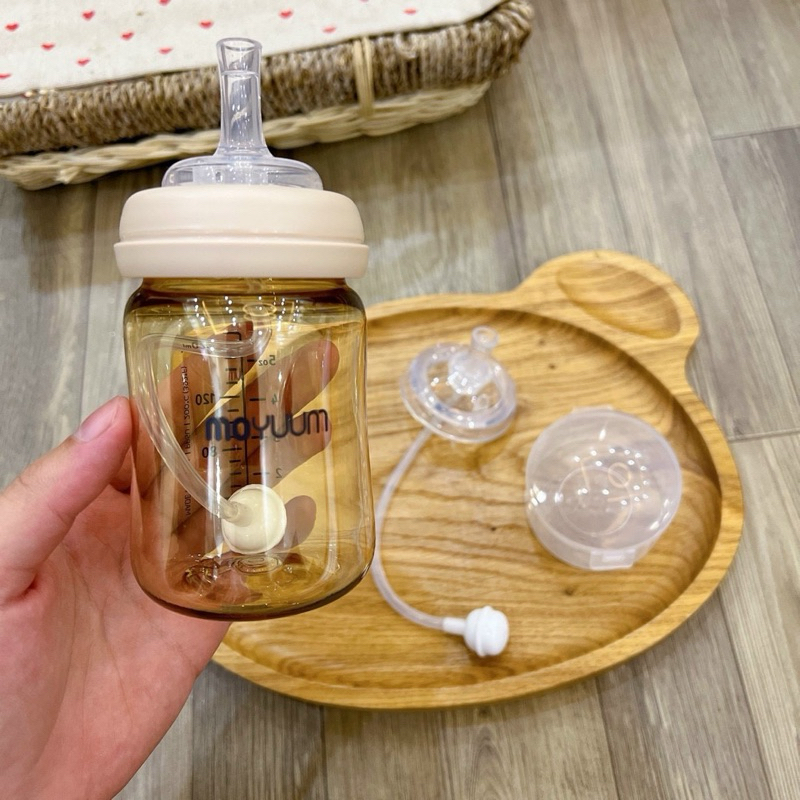 Product image Ống Tập Hút Bình Sữa Moyuum, Ống Hút Quả Tạ, Ống Hút Thẳng Phù Hợp Với Bình Cổ Rộng 5cm 9