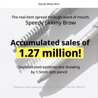[Peripera] Kẻ Lông Mày Đầu Mảnh Peripera Speedy Skinny Brow 2 Đầu