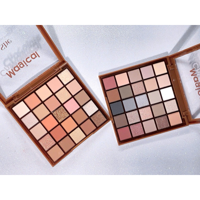 Bảng mắt 25 ô Chocolate by She, hàng Mỹ, chất phấn sáp cực kì bám dính, không rơi rớt.
