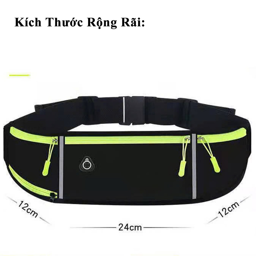 Ảnh Túi Bao Tử Đeo Hông Đeo Bụng, Đeo Chéo Chạy Bộ Tập Gym Cho Nam Nữ Chống Nước Chính Hãng Amalife 2