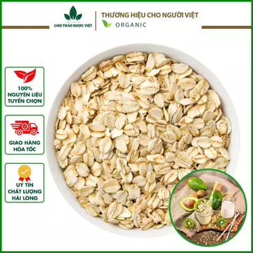 Yến mạch cán dẹt nguyên chất 1kg ( Yến mạch cán mỏng hữu cơ dành cho người ăn kiêng) - Chợ Thảo Dược Việt