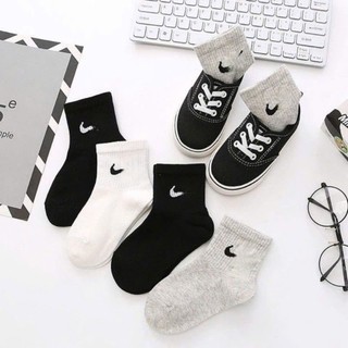 Set 5 Đôi Tất Cotton Cổ Cao Nihee Thể Thao Nâng Động Cho Các Bé te65