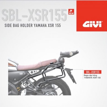 Baga hông givi SBL  dùng để gắn thùng , túi cho xe Yamaha XSR155  - Chính hãng