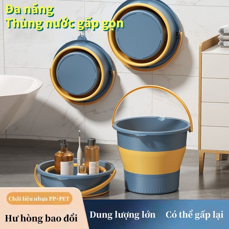 Xô Gấp Gọn Đa Năng Silicon, Chậu Ngâm Chân, Rửa Xe, Giặt Đồ Tiết Kiệm ...