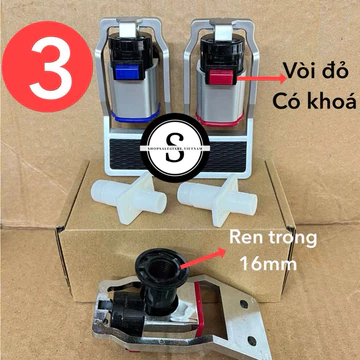 Vòi cây nước nóng lạnh Karofi hàng cao cấp có khoá nước nóng - Vòi máy nước nóng lạnh Karofi