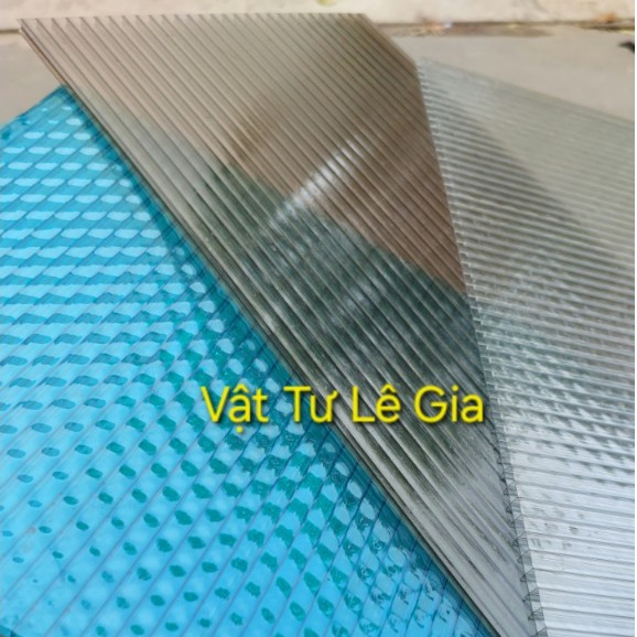 Tấm poly rỗng ruột Dày 4mm ,MÀU TRẮNG / MÀU XANH/ NÂU TRÀ đa năng ...
