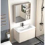 Tủ chậu rửa mặt, tủ lavabo nhà tắm kèm tủ gương sang trọng hiện đại BIG HOME kt 60,80cm [ Tặng bộ xả ]