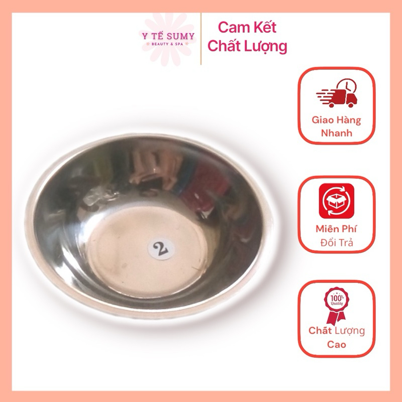 [Inox] Chén Inox Y Tế Cạn 9.5x2.5cm - Chén inox 304 dùng trong y tế ...