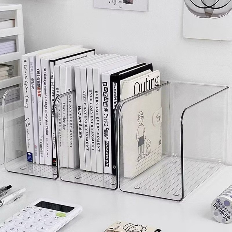 Kệ Bookend Acrylic Trong Suốt Sức Chứa Lớn Đựng Sách Decor Trang Trí ...