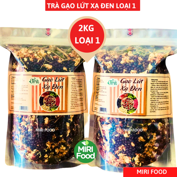 Loại 1 - Combo 2Kg Trà Gạo Lứt Xạ Đen, Đậu Đen Xanh Lòng, Đậu đỏ, Hoa Nhài, Lá Sen, Cỏ Ngọt, Lạc Tiên Hỗ Trợ Giảm Cân