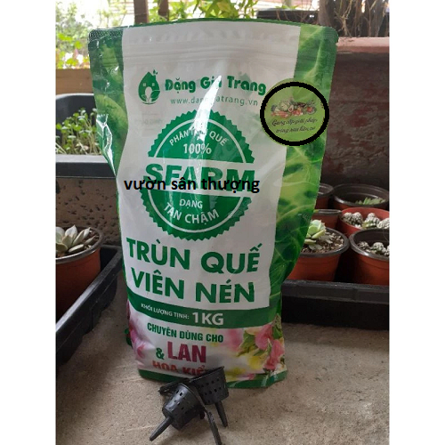 200gr Phân Trùn Quế Viên Nén Đặng Gia Trang chia Lẻ Từ Bao Nguyên, Bổ Sung dinh dưỡng cho Cây