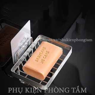 [MẪU MỚI] Khay đựng xà phòng Inox 304 dán tường - Kệ xà bông dán tường SUS304
