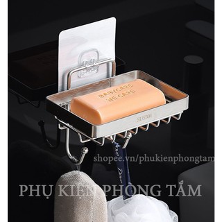 [MẪU MỚI] Khay đựng xà phòng Inox 304 dán tường - Kệ xà bông dán tường SUS304