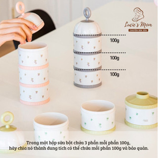 [Nhập Khẩu] Hộp Chia Sữa 3 Ngăn TGM Cao Cấp Chính Hãng Phong Cách Hàn Quốc Cho Bé