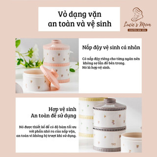 [Nhập Khẩu] Hộp Chia Sữa 3 Ngăn TGM Cao Cấp Chính Hãng Phong Cách Hàn Quốc Cho Bé