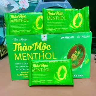 Kẹo ngậm ho thảo mộc menthol, vỉ 8 viên