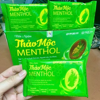 Kẹo ngậm ho thảo mộc menthol, vỉ 8 viên