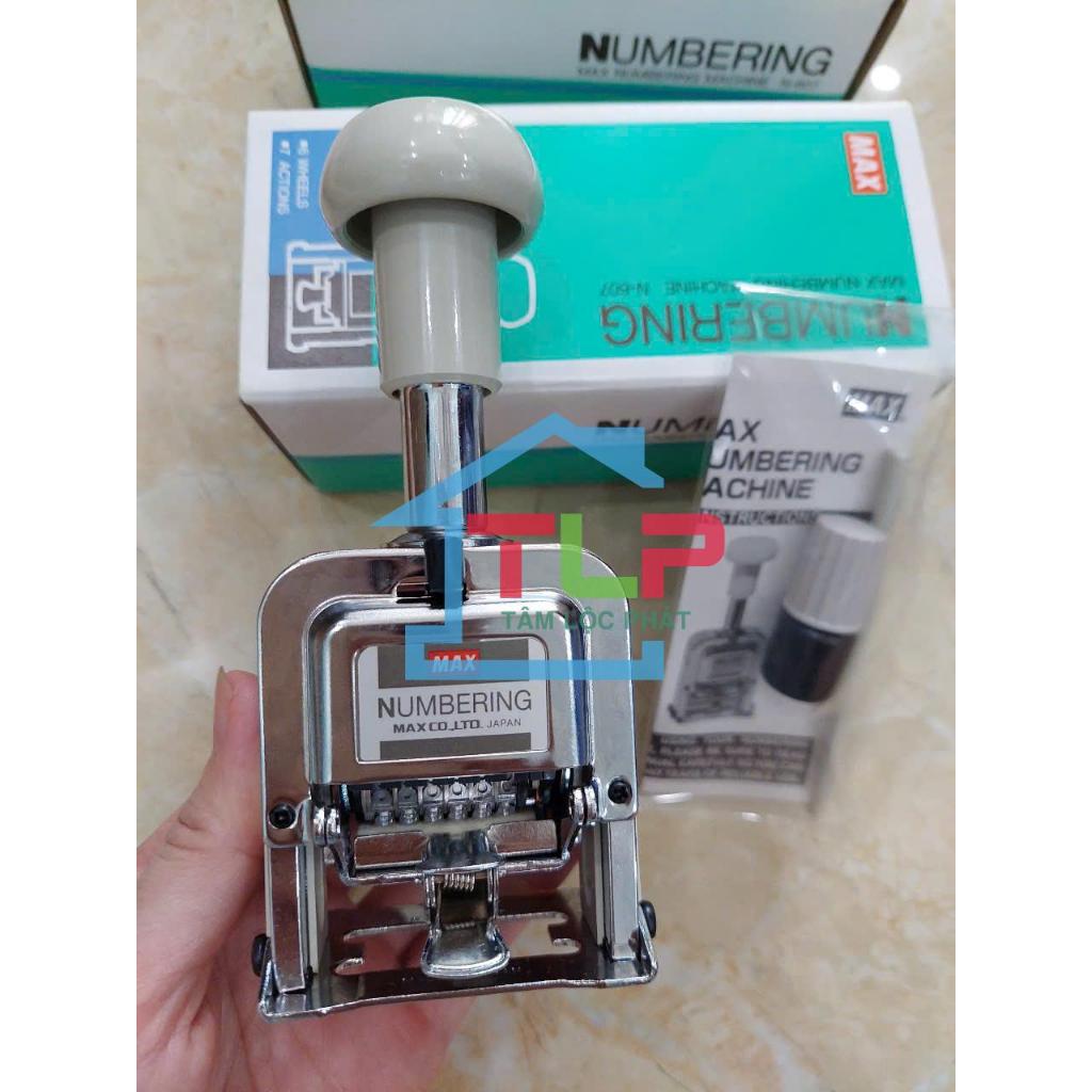 Máy đóng số nhảy 6 số Max N607 (CHÍNH HÃNG) - Dấu nhảy tự động | Shopee ...