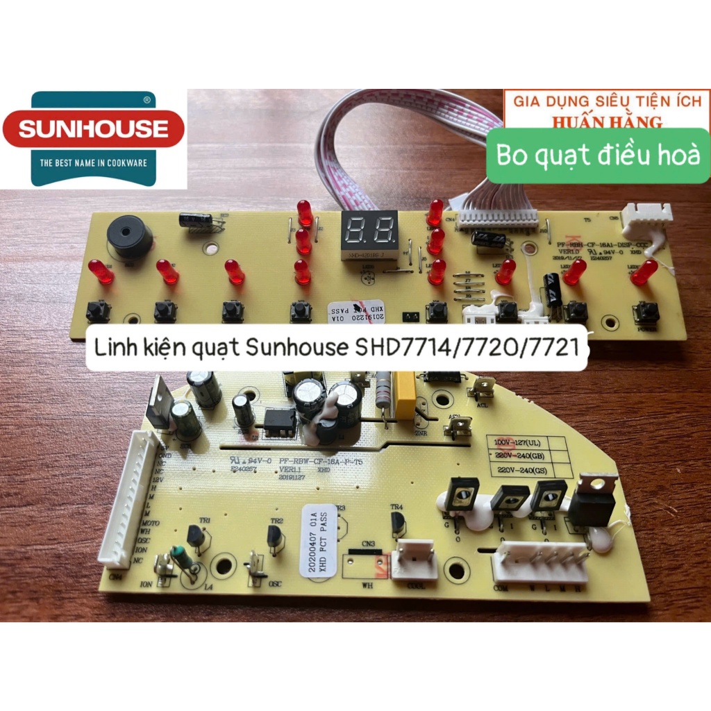 Mạch nguồn quạt, mạch hiển thị , motor đảo gió, điều khiển quạt điều ...