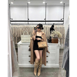 •𝙆𝙞𝙣𝙜𝙨𝙝𝙤𝙥𝙗𝙚𝙖𝙪𝙩𝙮•[Về Sẵn] Áo Măng Tô Dạ Ép Hàn Quốc L1