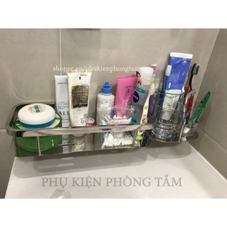 Kệ chữ nhật 1 tầng Inox 304