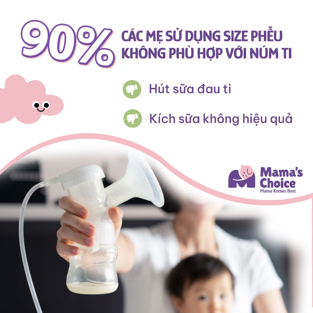 Ảnh Thước Đo Ti Mama’s Choice, Xác Định Đường Kính Núm Ti Mẹ, Giúp Mẹ Chọn Được Size Phễu Phù Hợp Khi Hút Sữa (1 cái) 1