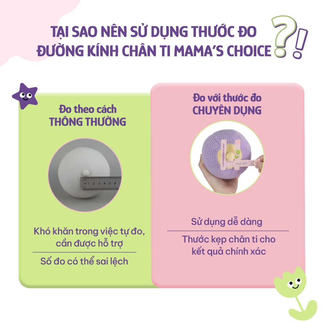 Ảnh Thước Đo Ti Mama’s Choice, Xác Định Đường Kính Núm Ti Mẹ, Giúp Mẹ Chọn Được Size Phễu Phù Hợp Khi Hút Sữa (1 cái) 4