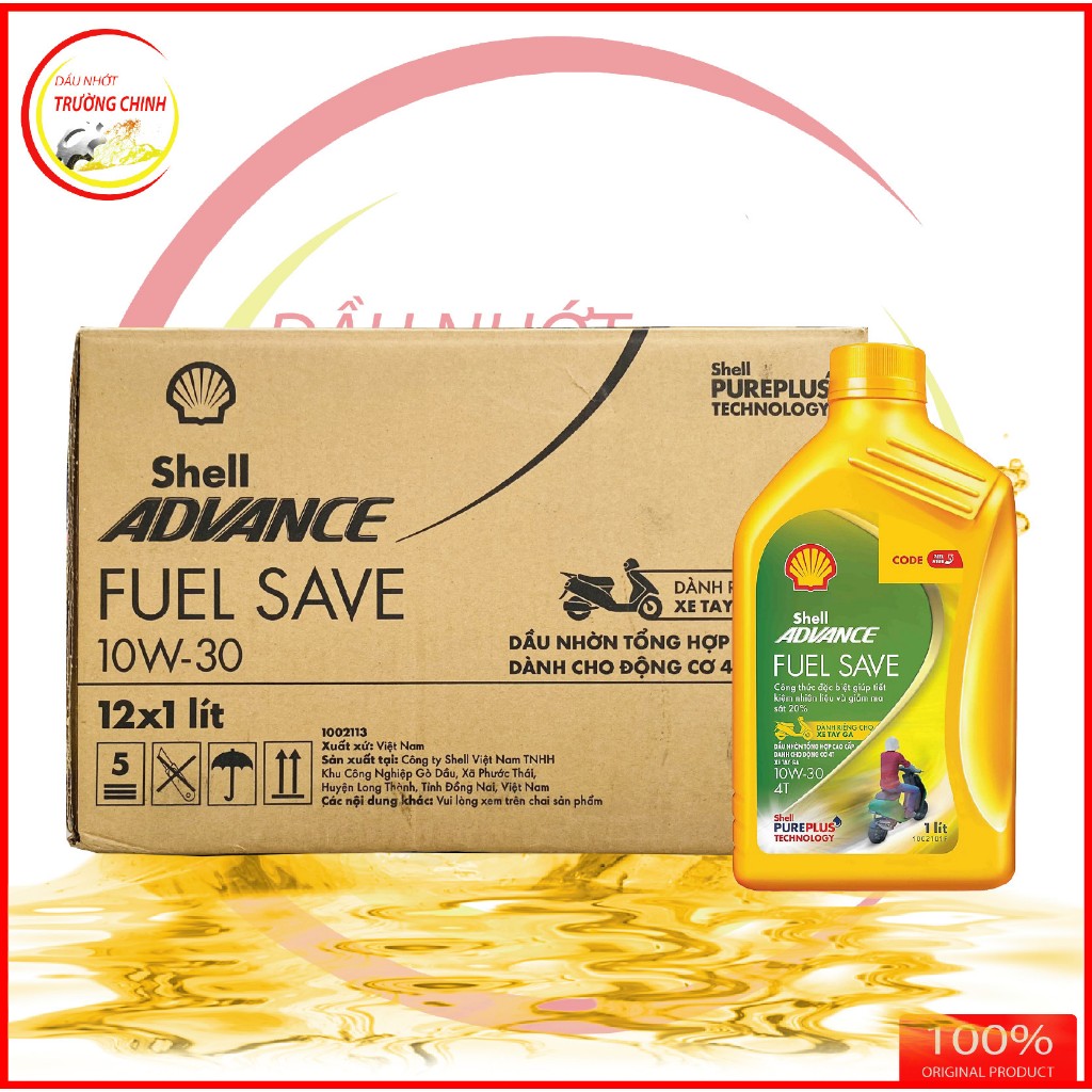 Thùng Nhớt Shell Advance Fuel Save 10W30 tiết kiệm nhiên liệu dành cho ...