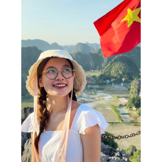 Mũ Nón Tai Bèo Hoạ Tiết Hoa Vàng Vành Rộng Thời Trang - Autumn Hat KoiKooi