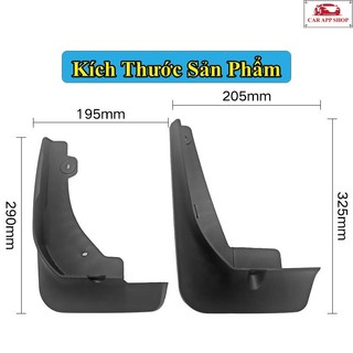 Chắn Bùn Toyota Cross Chất Liệu Nhựa Dẻo Bộ 4 Chiếc Có Kèm Ốc Vít