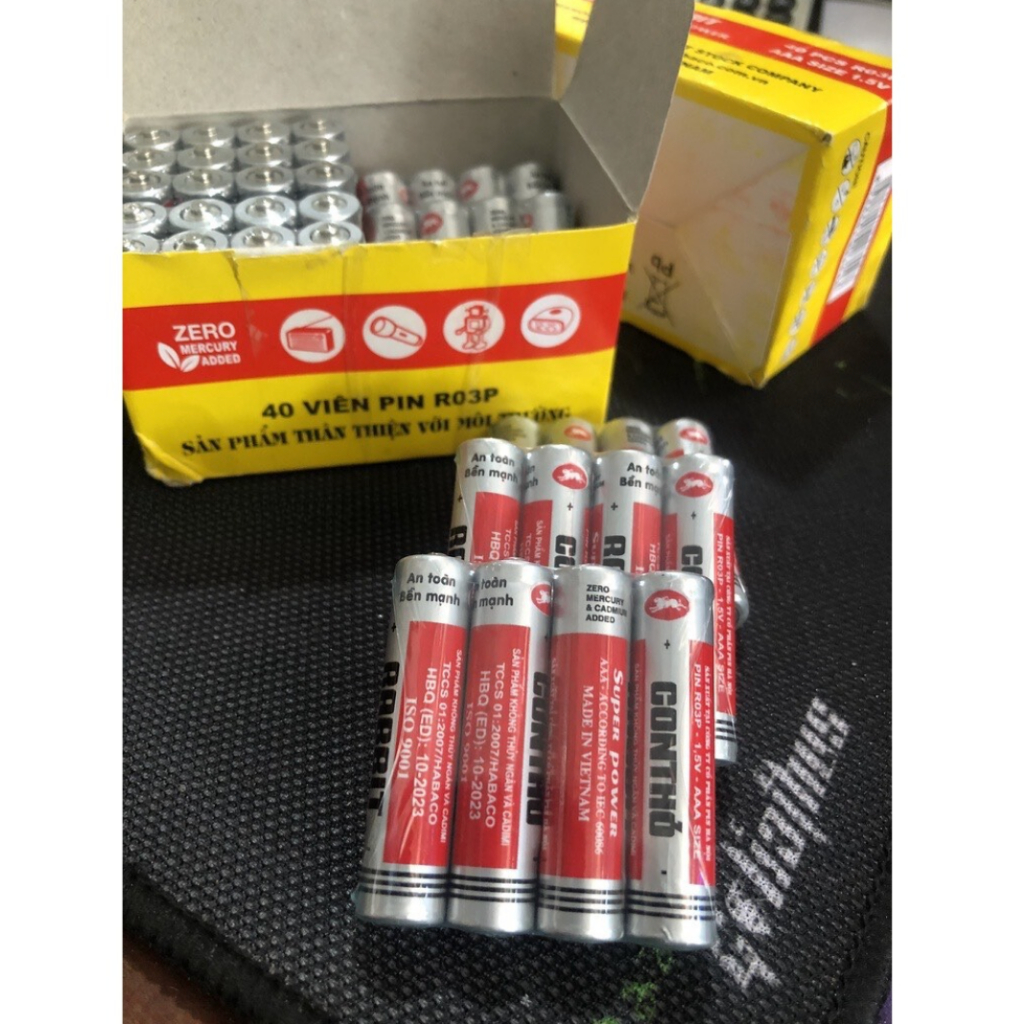 Pin Con Thỏ AAA Điều Khiển (Hộp 40 Viên) | Shopee Việt Nam