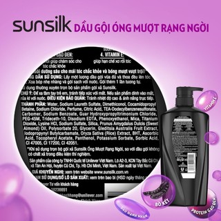 Dầu Gội Sunsilk Óng Mượt Rạng Ngời 850g