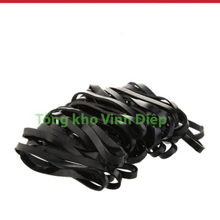 1 bịch 1kg chun buộc tóc đen, nhiều màu dai tốt